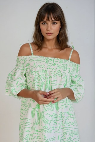 Vestido midi - Blanco - Monki
