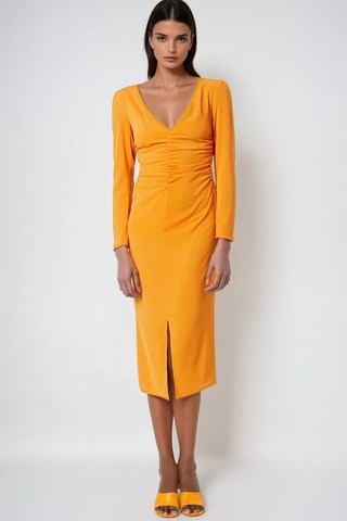 Vestido midi - Naranja - Monki