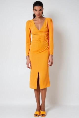 Vestido midi - Naranja - Monki