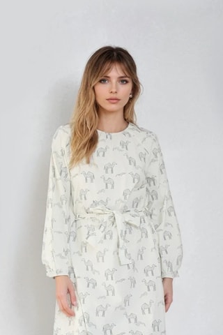 Vestido largo - Blanco roto - Monki