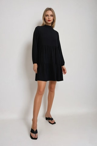 Trapezium Jurk - Zwart