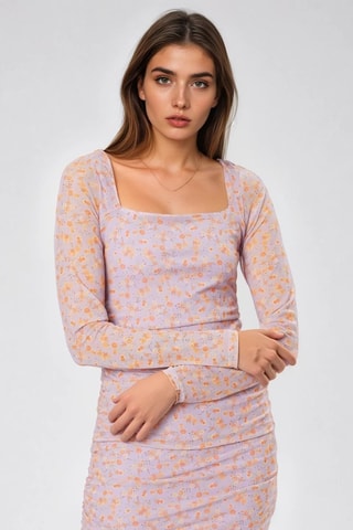 Nauwaansluitende Jurk - Paars