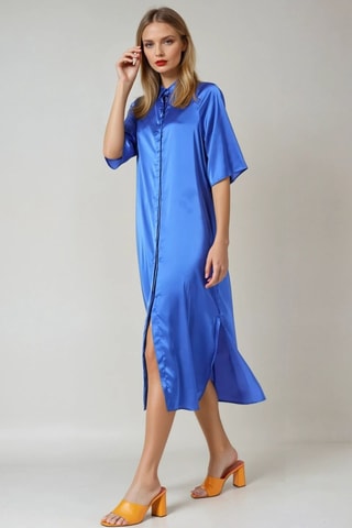 Vestido camisero - Azul - Monki