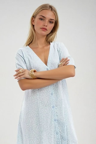 Vestido camisero - Azul claro - Monki