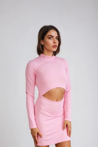 Nauwaansluitende Jurk - Roze