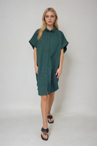 Blouse-jurk - Donkergroen