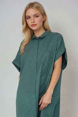 Blouse-jurk - Donkergroen