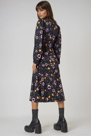 Vestido midi - Negro - Monki