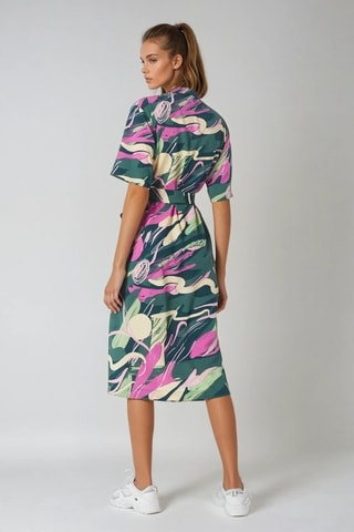 Vestido camisero - Verde oscuro - Monki