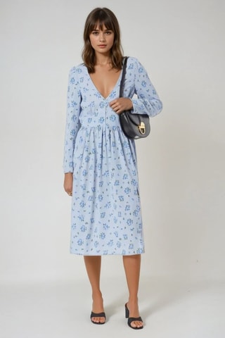 Vestido midi - Azul claro - Monki