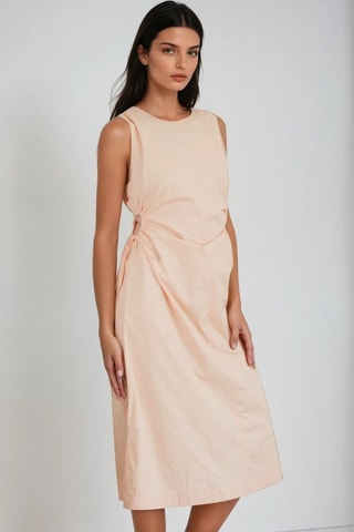 Gedrapeerde Jurk - Oranje - Monki