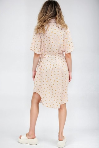 Blouse-jurk - Beige - Monki