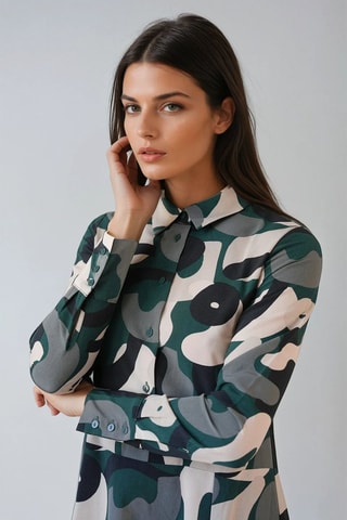 Vestido midi - Verde oscuro - Monki