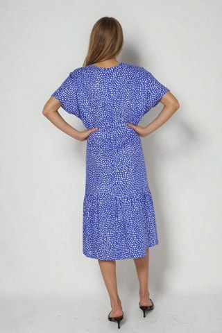 Vestido camisero - Azul cobalto y blanco - Monki