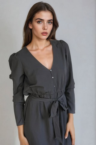 Midi-jurk - Zwart - Monki