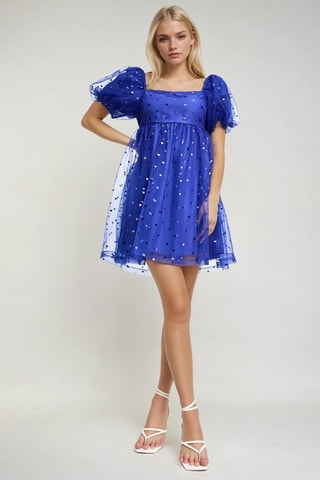 Skaterjurk - Kobaltblauw - Monki