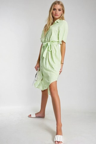 Blouse-jurk - Lichtgroen