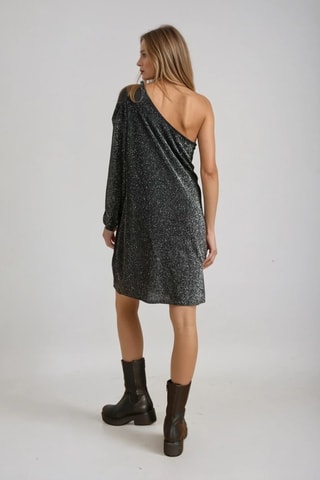 Asymmetrische jurk - Zwart - Monki