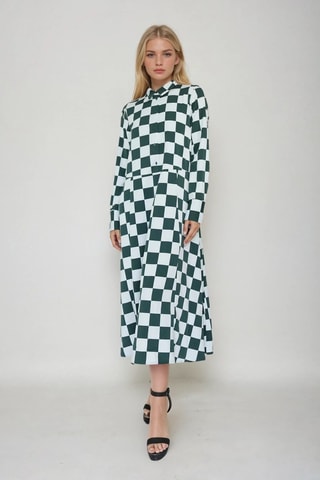 Trapeziumjurk - Lichtgroen - Monki