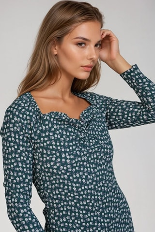 Nauwaansluitende Jurk - Donkergroen Monki