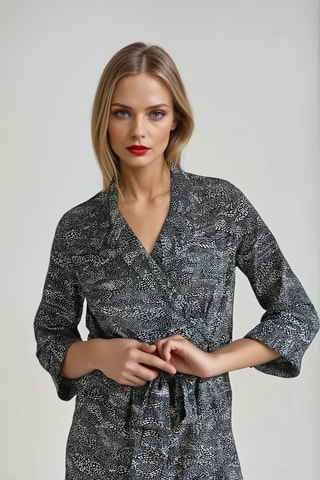 Wikkeljurk - Zwart en Wit - Monki