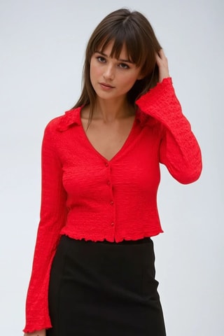 Blouse - Rood - Monki