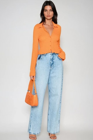 Blouse - Oranje - Monki