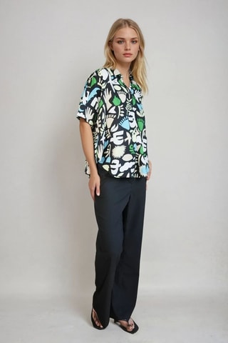 Blouse - Zwart en Wit - Monki