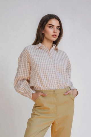 Blouse - Beige - Monki