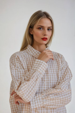 Blouse - Beige - Monki