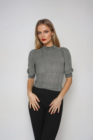 Top - Zwart en Wit - Monki