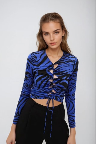 Top - Koningsblauw - Monki