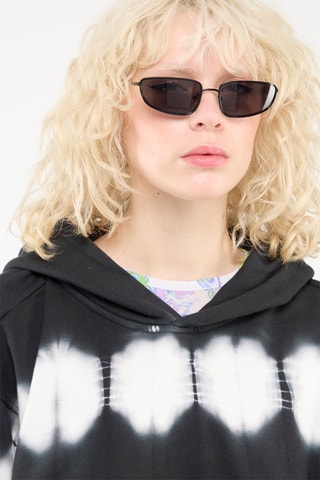 Sudadera con capucha tie-dye - Negro - Weekday