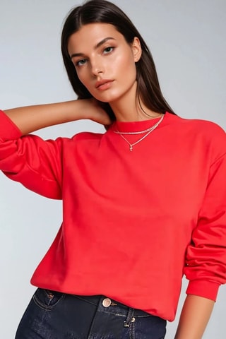 Sudadera - Rojo - Monki