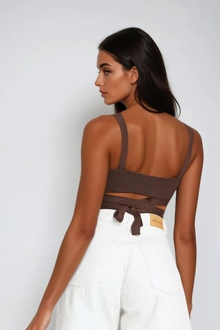 Spijkershort met Hoge Taille - Wit