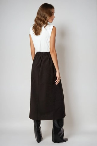 Lange Rok Hoge Taille - Zwart