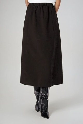 Lange Rok Hoge Taille - Zwart