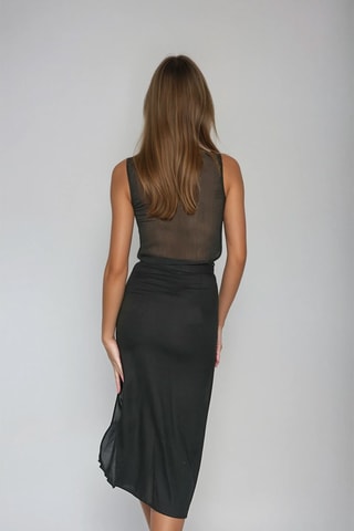 Kokerrok Hoge Taille - Zwart - Monki