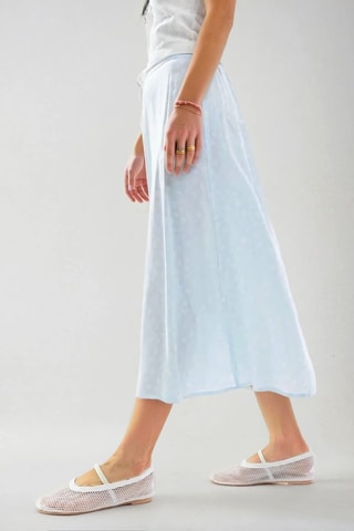 Midirok - Wit en Lichtblauw - Monki