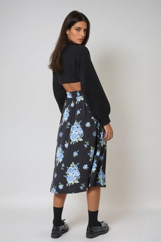 Midirok Hoge Taille - Zwart