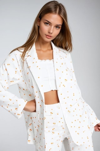 Blazer - Blanco - Monki