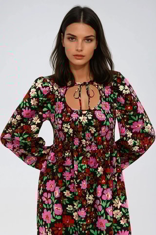 Vestido midi - Rojo - Monki