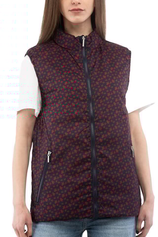 Mouwloos Jasje - Marineblauw en Rood