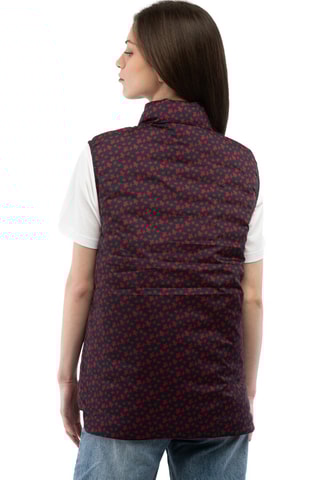 Mouwloos Jasje - Marineblauw en Rood