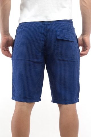 Bermuda en lin - Bleu marine