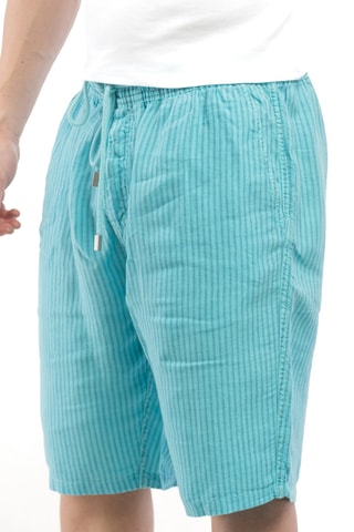 Bermuda en lin - Bleu clair