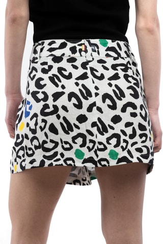 Linnen Minirok - Wit en Zwart