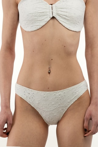 Bikini met Engelse borduursels - Wit
