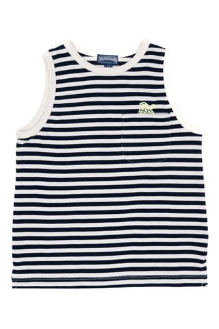 Biologisch Katoenen Hemd - Marineblauw en Wit