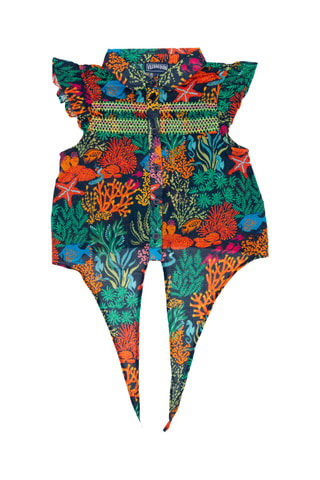 Geknoopte Blouse - Marineblauw